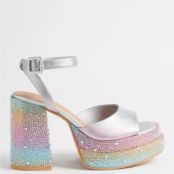 NWT Torrid Pride Double Platform Heel Sandal (WW) - Picture 4 of 6